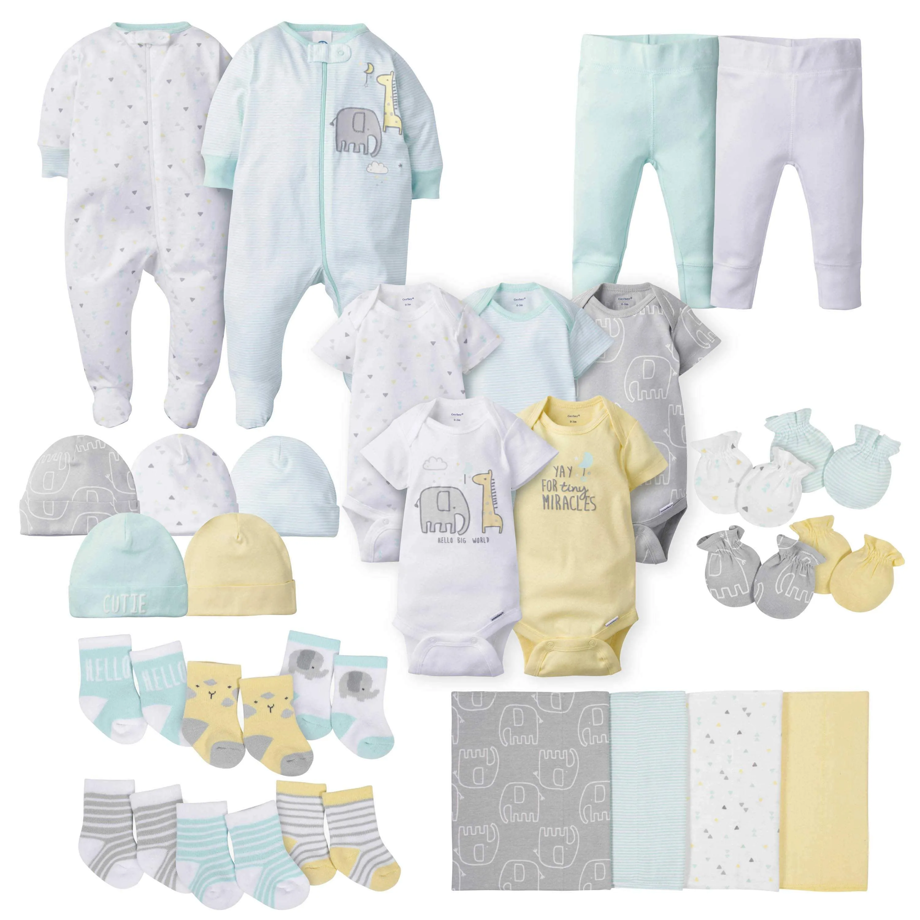28-piece Baby Neutral Animal Bundle Set
