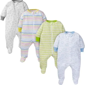 4-Pack Baby Neutral Clouds Sleep 'N Plays