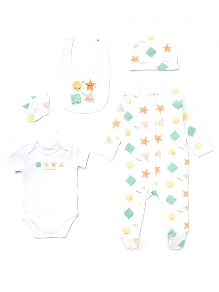 5 Piece 'Shapes' Gift Set