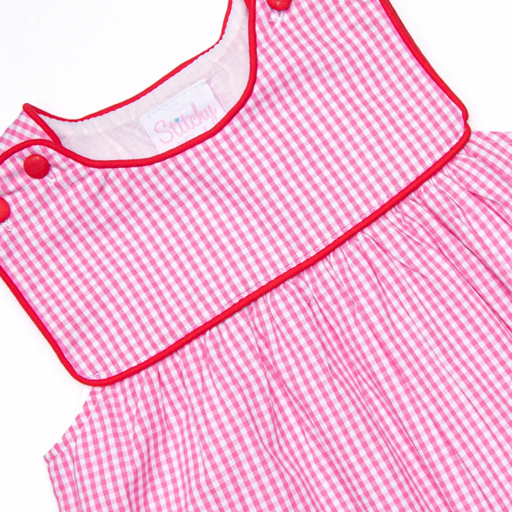 A  Honor Roll Applique Dress, Pink