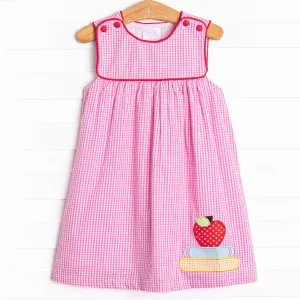 A  Honor Roll Applique Dress, Pink