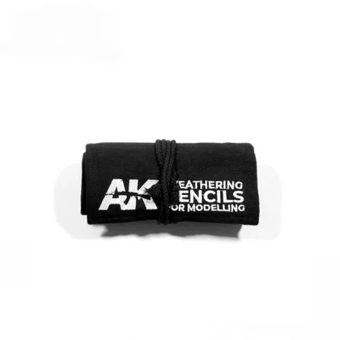 Ak Interactive - Weathering Pencils Sets - Weathering Pencils Full Range Cloth Case