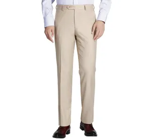 Alessandro Vitello by Renoir Beige Slim Fit Flat Front Suit Separate Pants 201-3