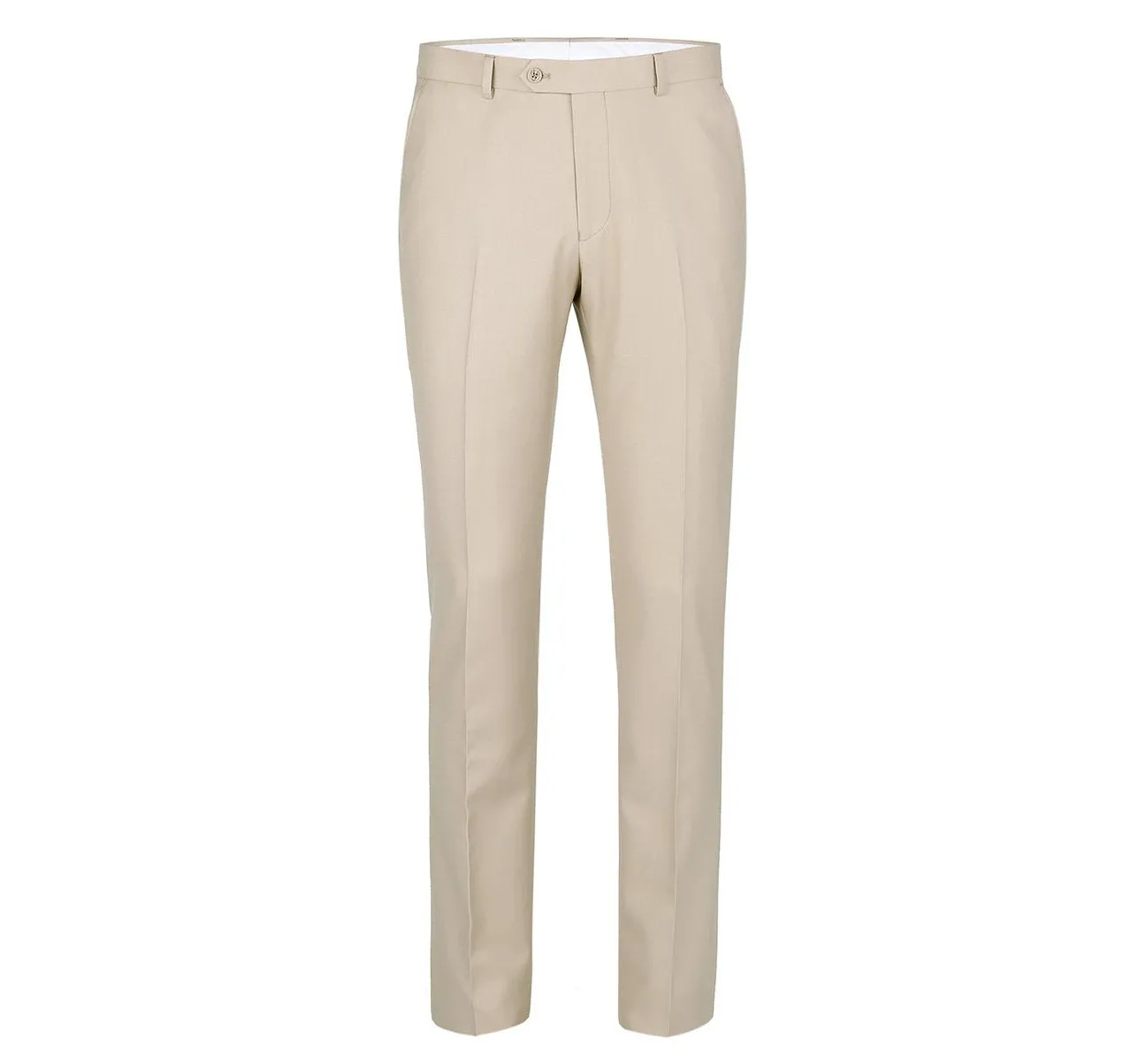 Alessandro Vitello by Renoir Beige Slim Fit Flat Front Suit Separate Pants 201-3