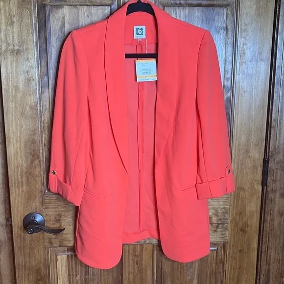 Anne Klein Open Blazer POPPY M