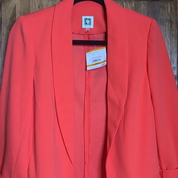 Anne Klein Open Blazer POPPY M