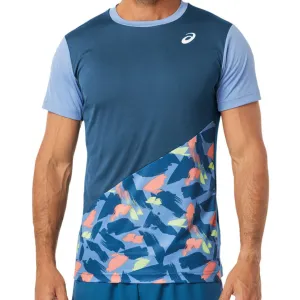 Asics Court Graphic SS Top 2022 - Light Indigo