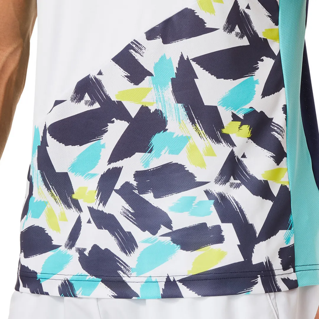 Asics Court Graphic SS Top 2022 - Light Indigo