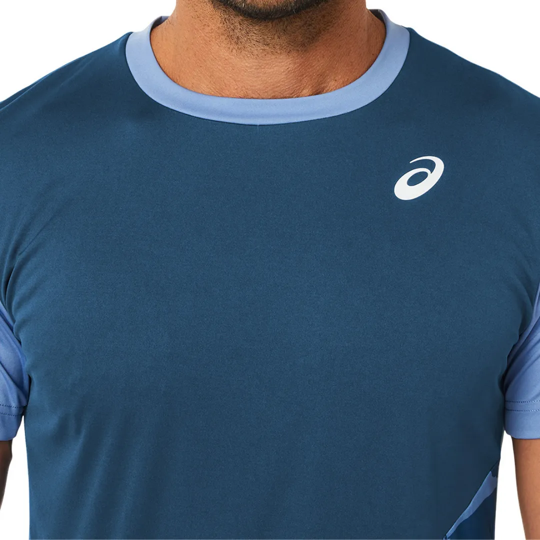 Asics Court Graphic SS Top 2022 - Light Indigo