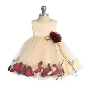 Baby Kenza - Blush and Burgundy Petals
