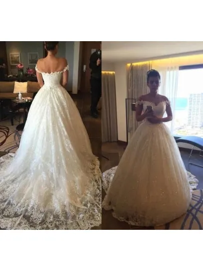 Ball Gown Court Train Wedding Dress