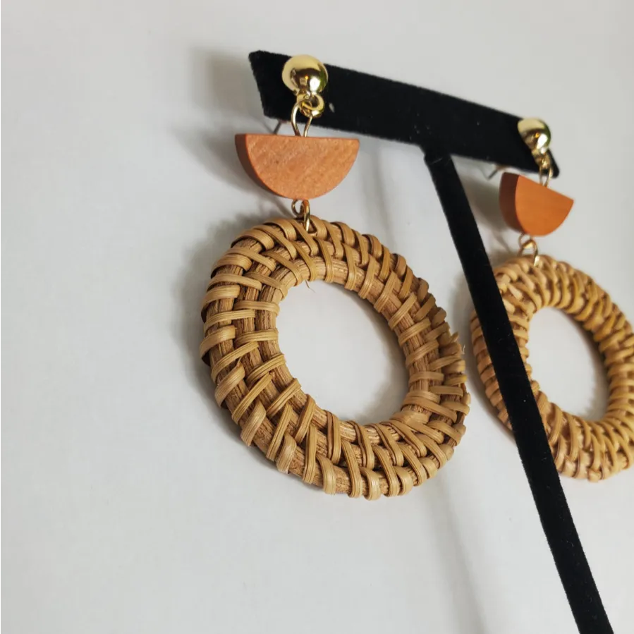 Bamboo Stud Earring