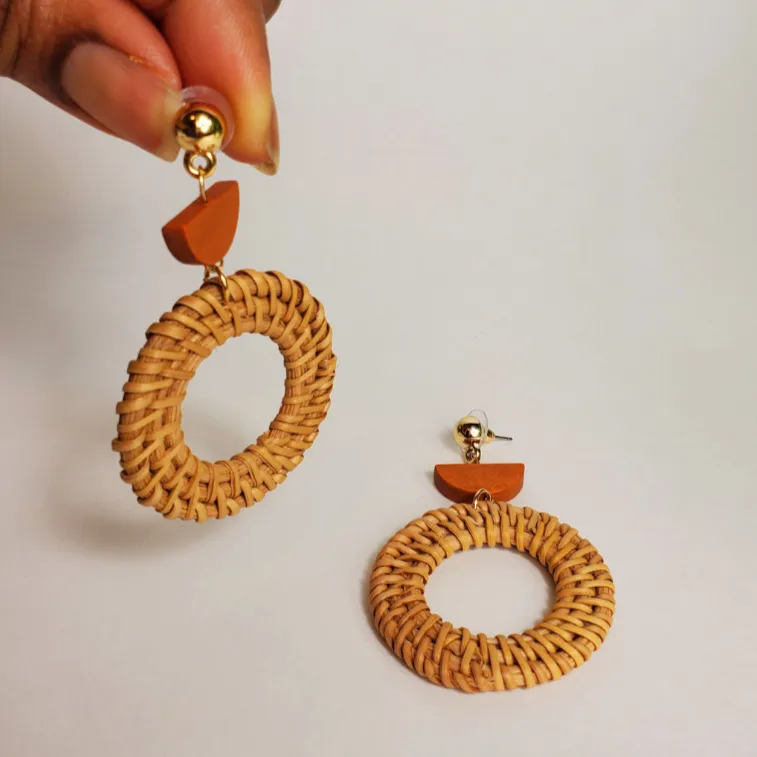 Bamboo Stud Earring