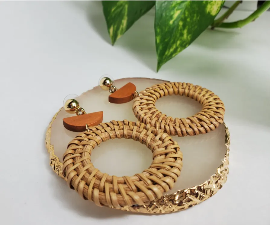 Bamboo Stud Earring