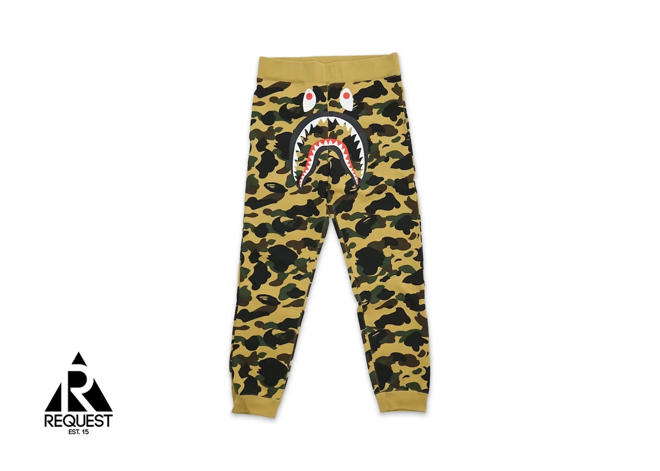 BAPE 1st Camo Shark Sweatpants "Yellow"