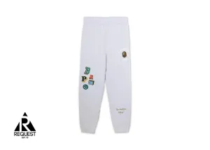 BAPE Multi Fonts Sweatpants "Grey"