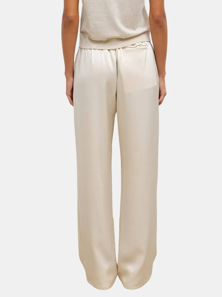 Barb Pleated High Waist Pant