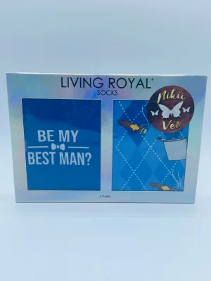 Best Man Crew Socks Gift Set