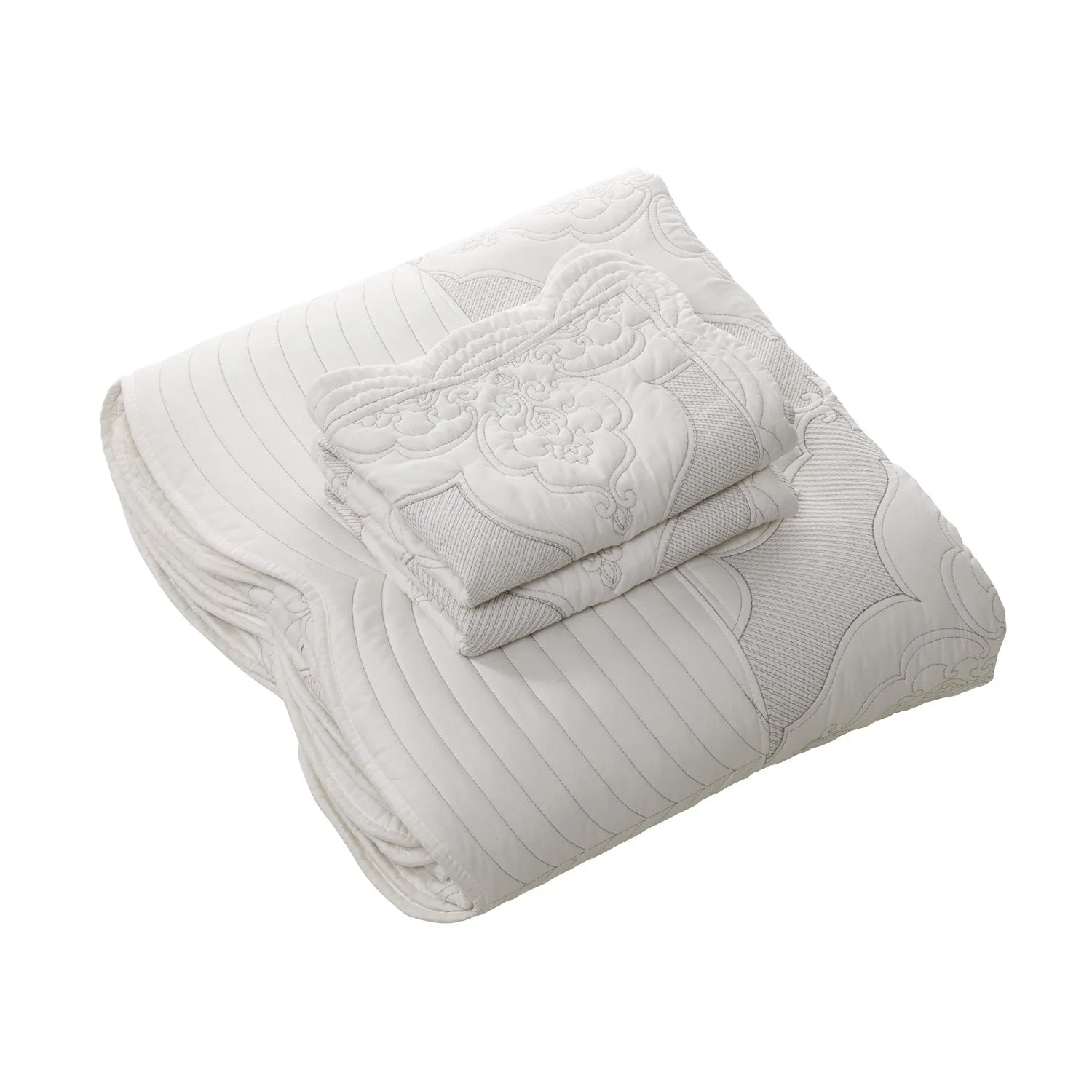 Bianca Bedding MADISON BEDSPREAD SET WHITE