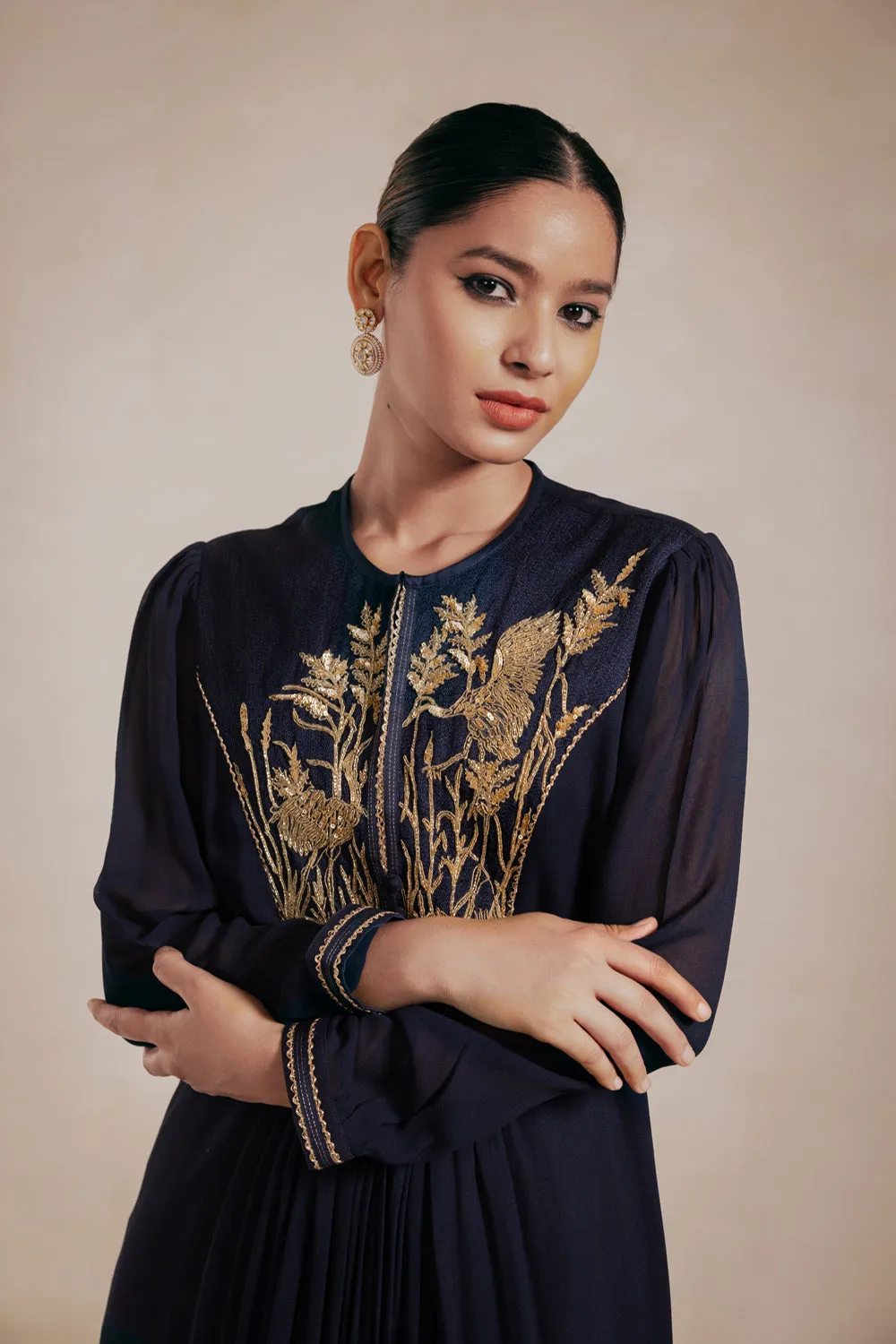 Blue Georgette Dress(1)