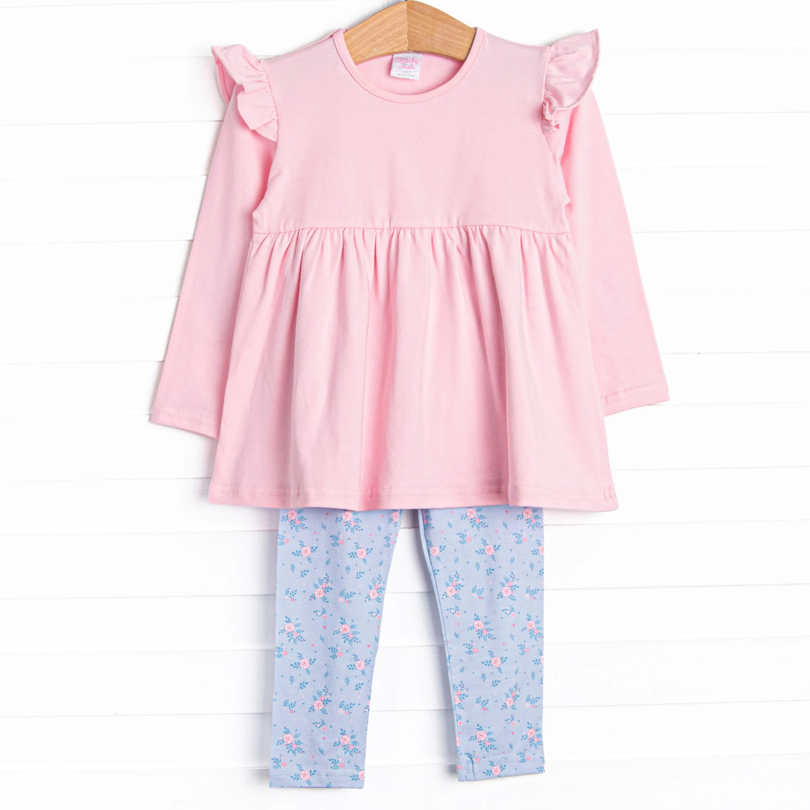 Blue Magnolia Legging Set, Pink