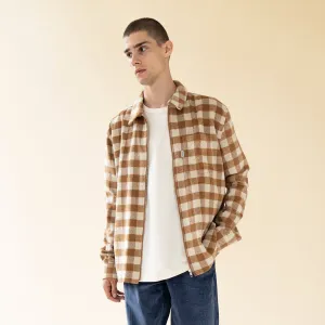 bound 'Butterscotch' Flannel Overshirt