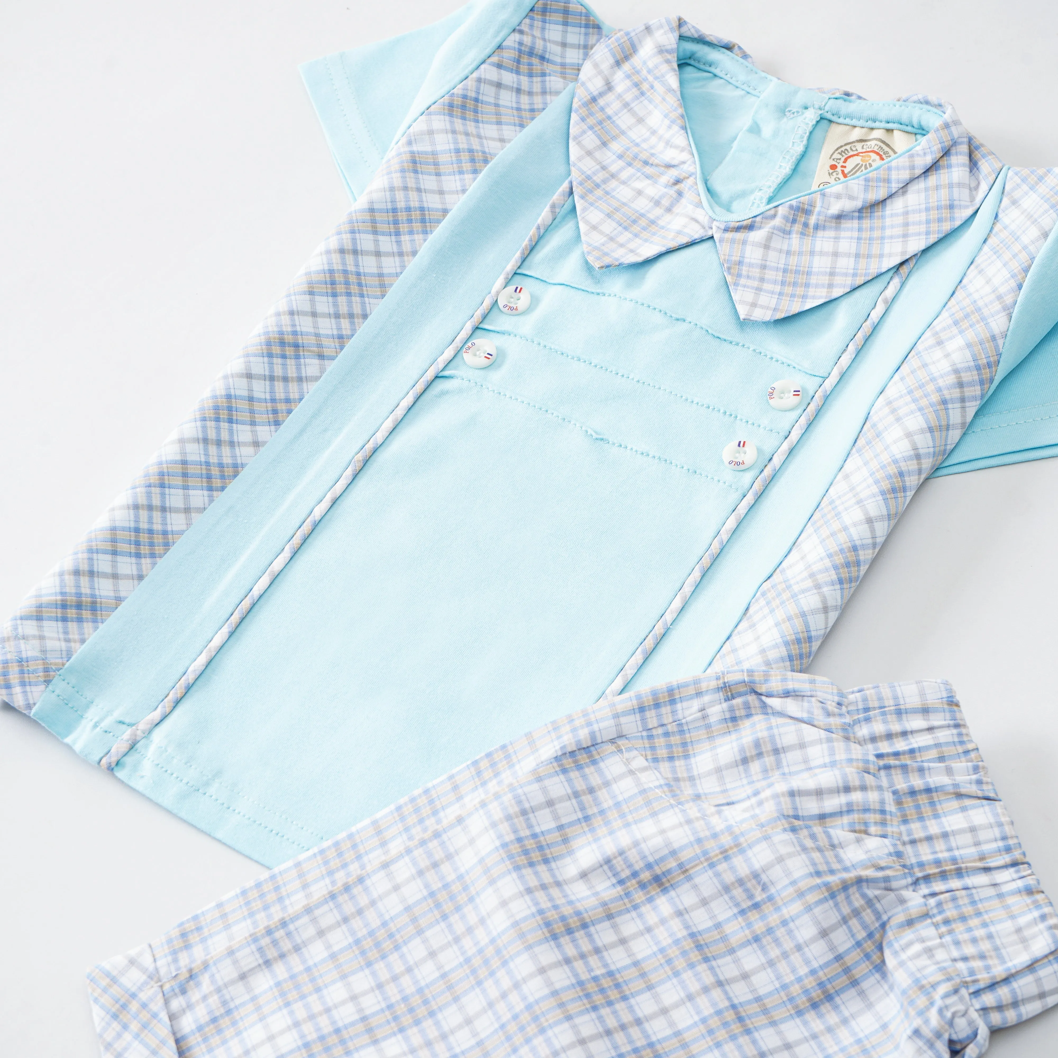 Boys Half Sleeves 2 Piece Suit (2324)