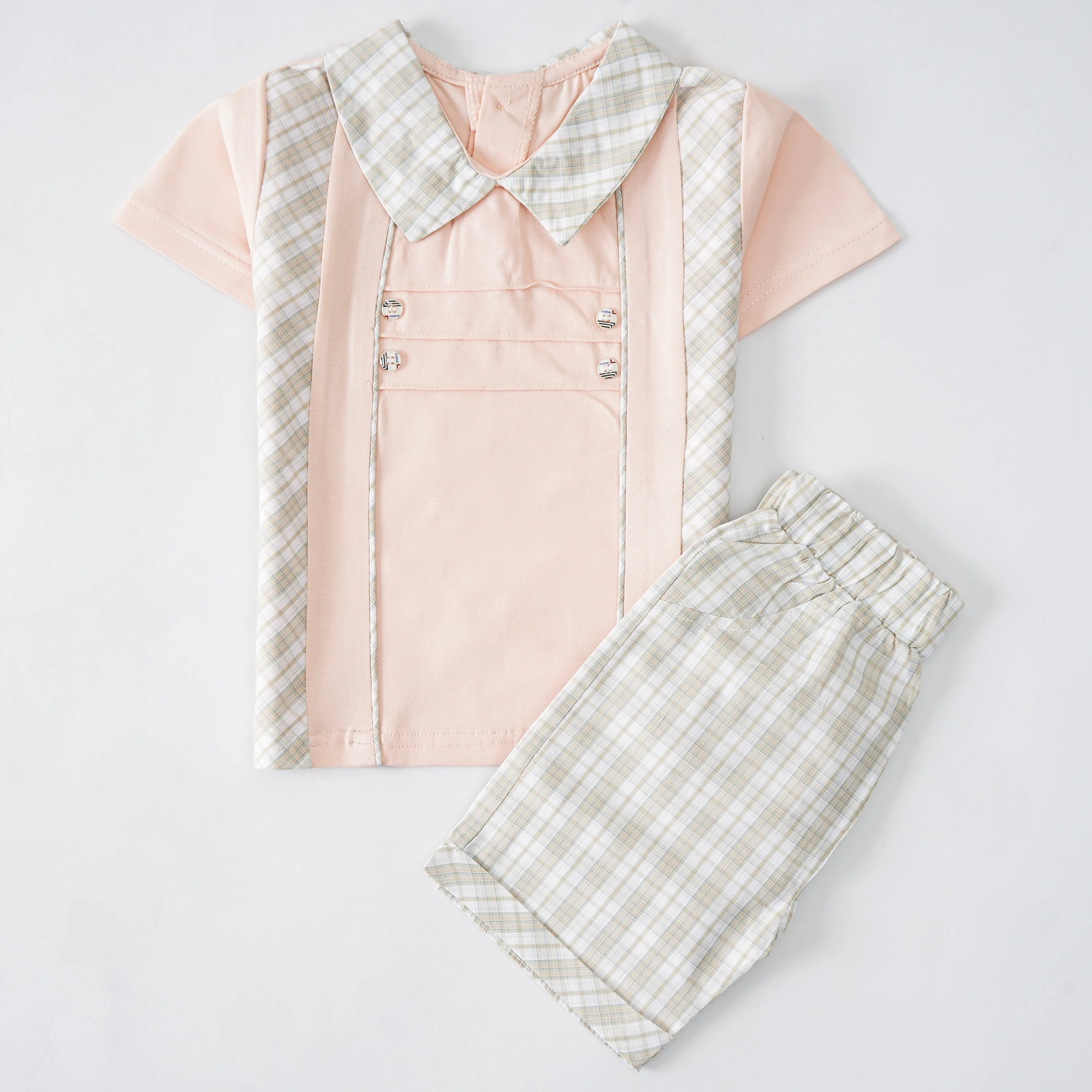 Boys Half Sleeves 2 Piece Suit (2324)