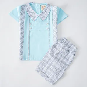 Boys Half Sleeves 2 Piece Suit (2324)