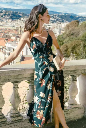 Carly Dress - Green Lily
