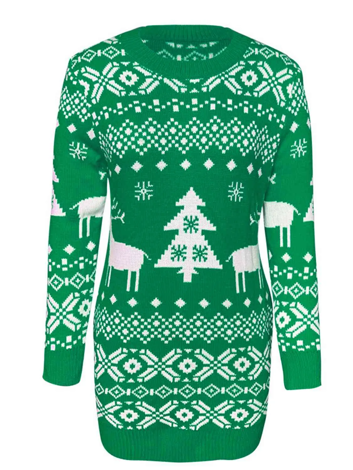 Christmas Element Long Length Sweater (3 Colors)
