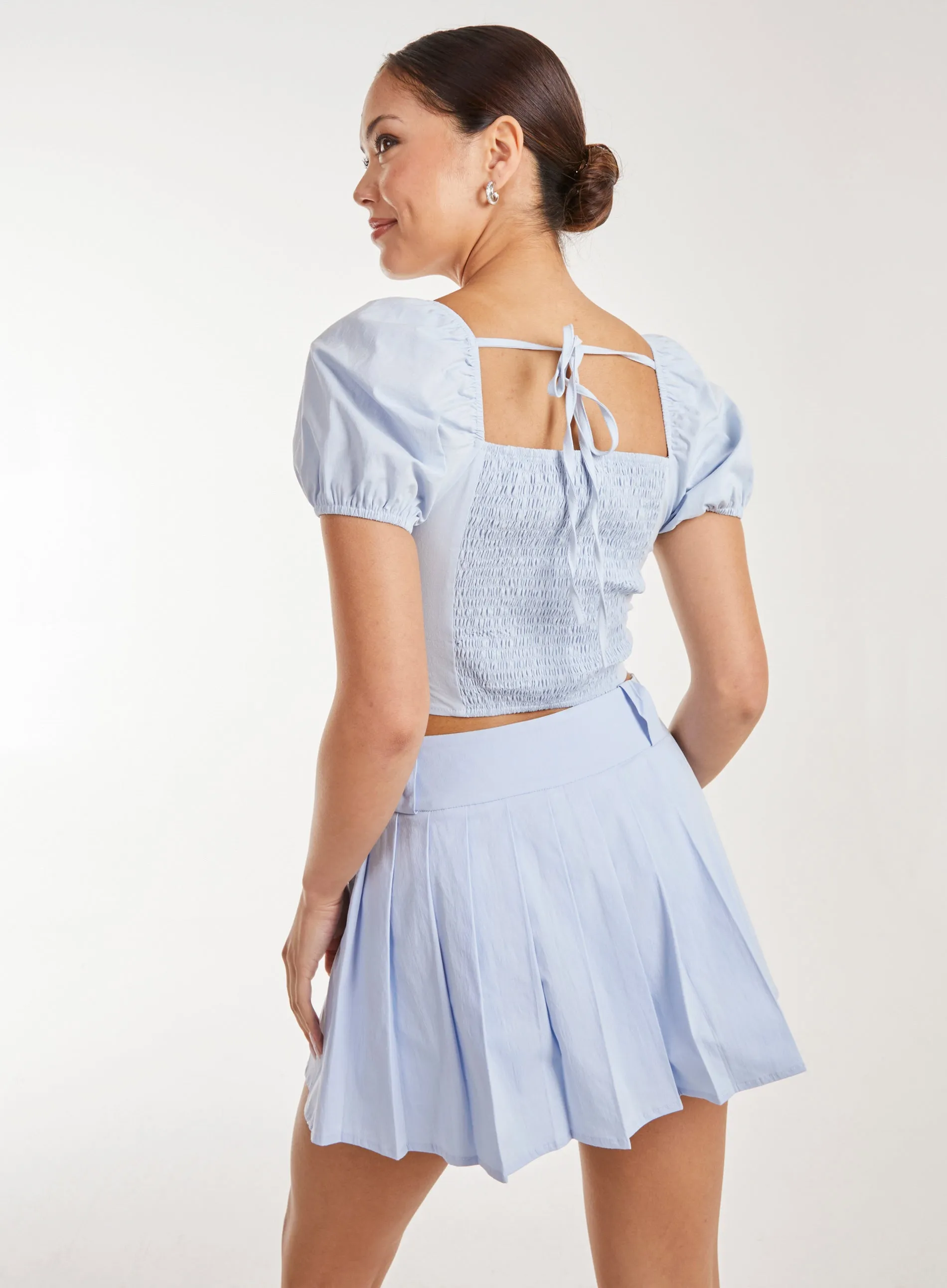 Corsage Puff Sleeve Top