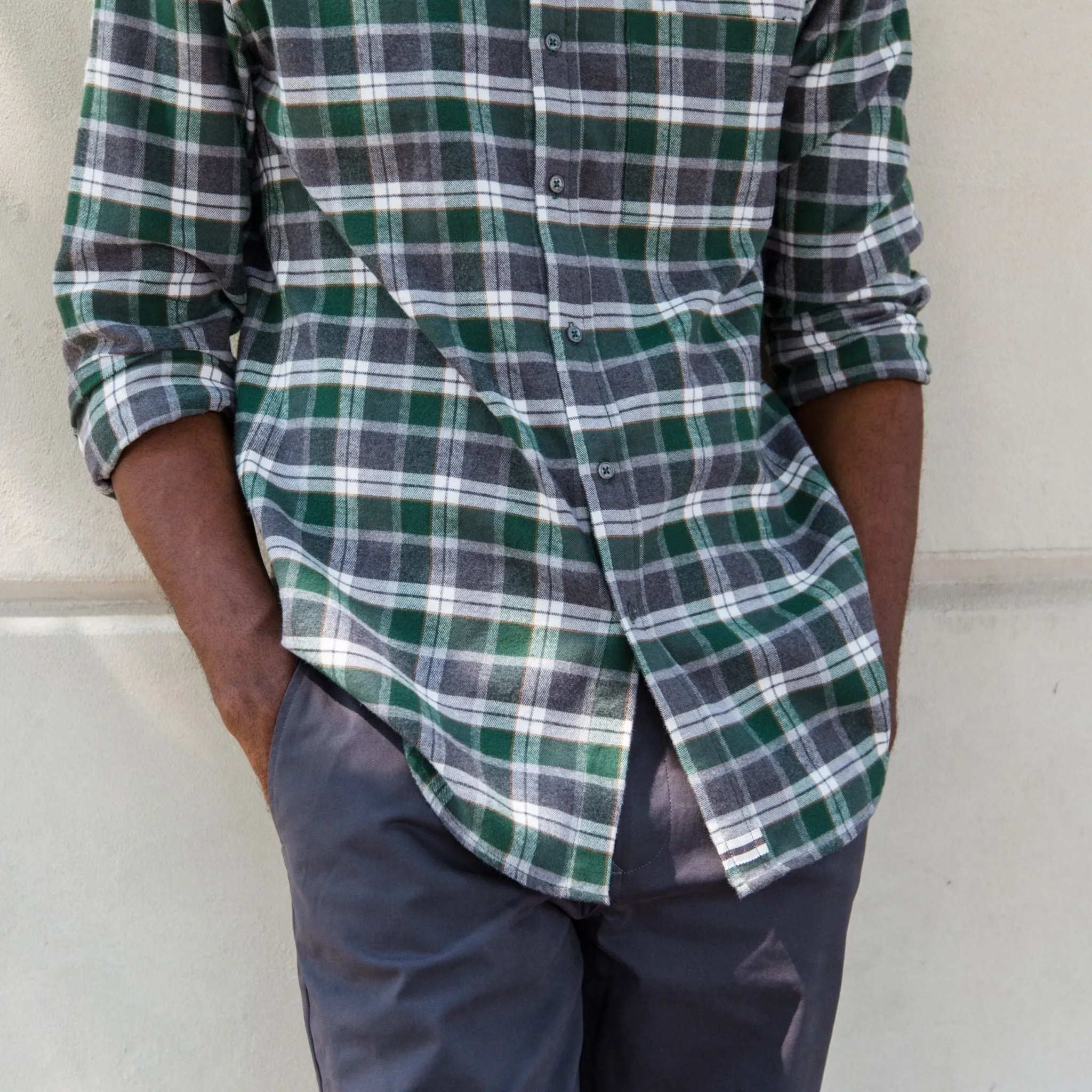 Evergreen Long Sleeve Flannel Shirt