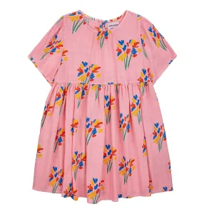 Fireworks All Over Flounce Sleeves Woven Dress