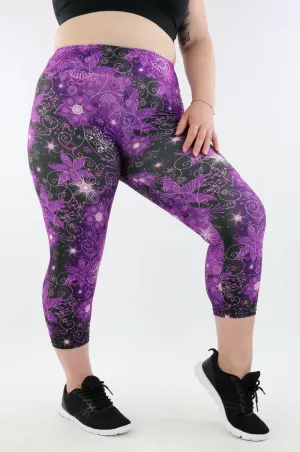 Floral Rapture - Casual - Capri Leggings