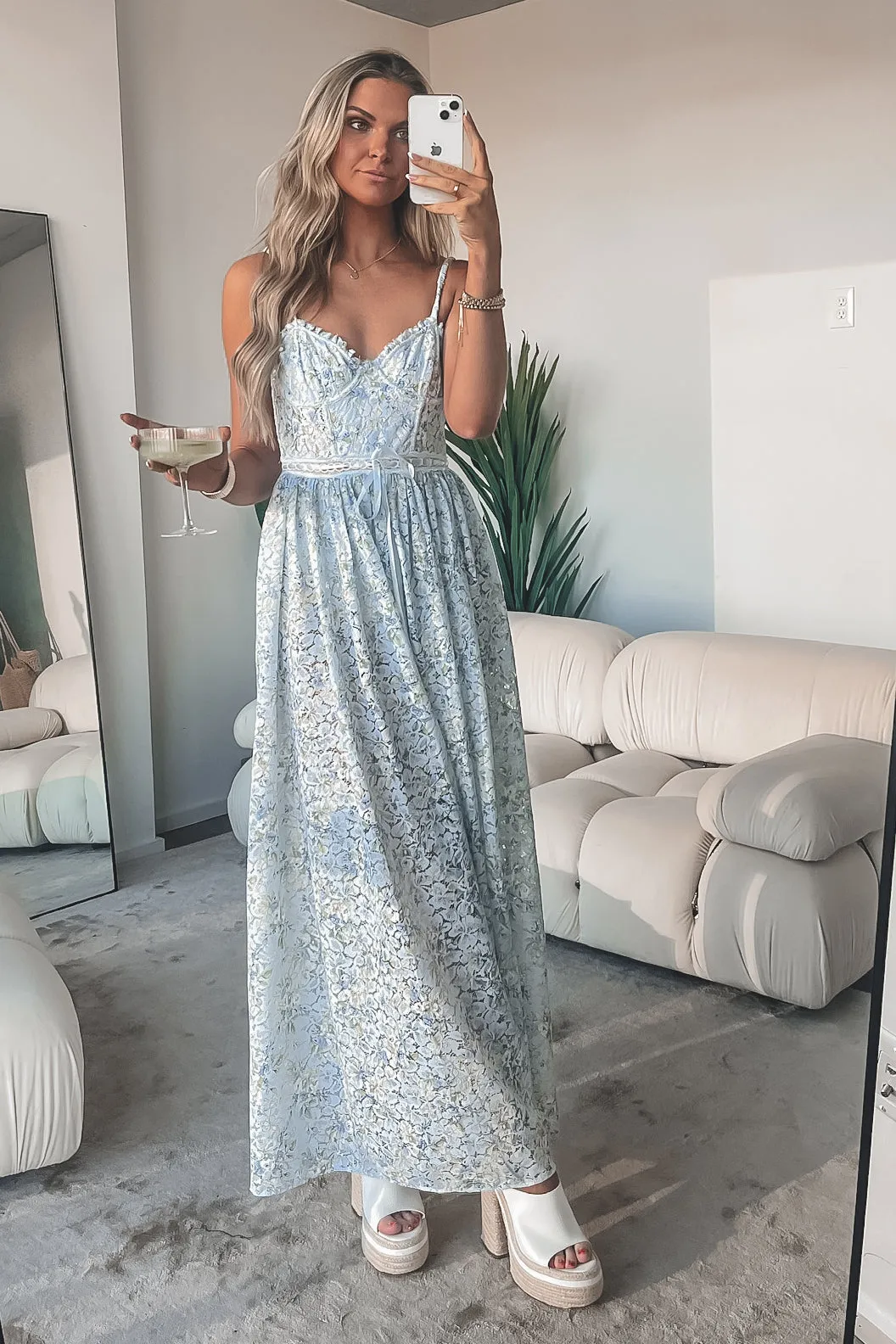 FOR LOVE & LEMONS DRESS Cecelia Lace Maxi Dress