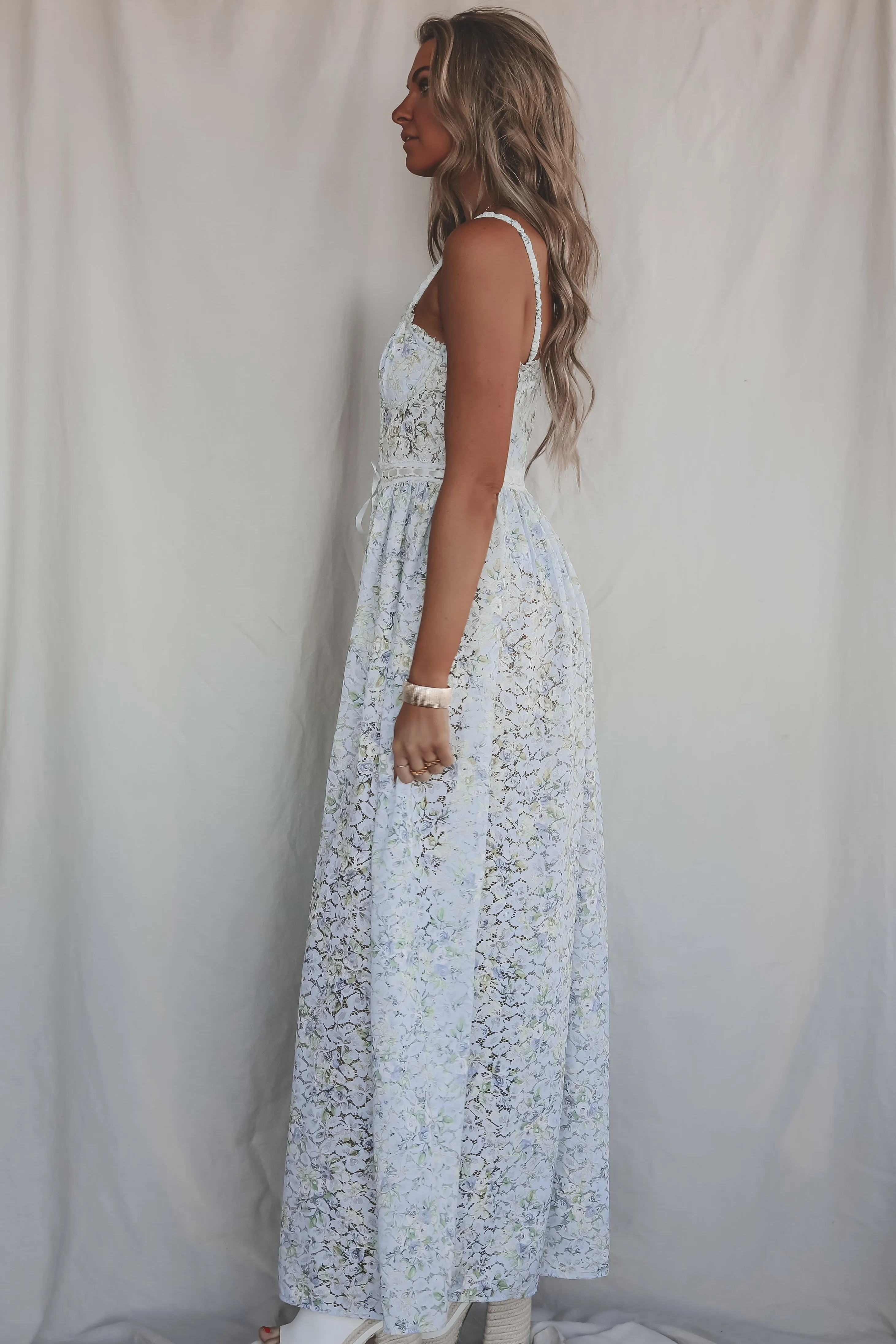 FOR LOVE & LEMONS DRESS Cecelia Lace Maxi Dress