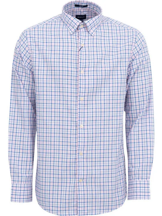 GANT Cali Pink Tech Prep Oxford Plaid Button Down Shirt 3016330 Size M NWT