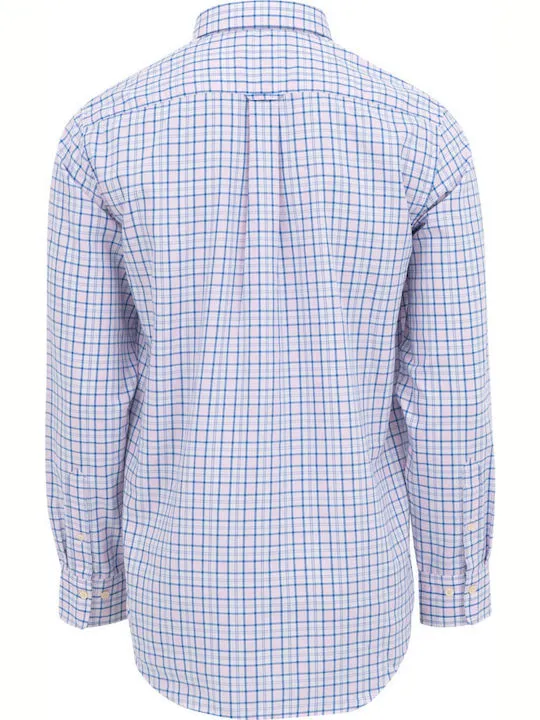 GANT Cali Pink Tech Prep Oxford Plaid Button Down Shirt 3016330 Size M NWT