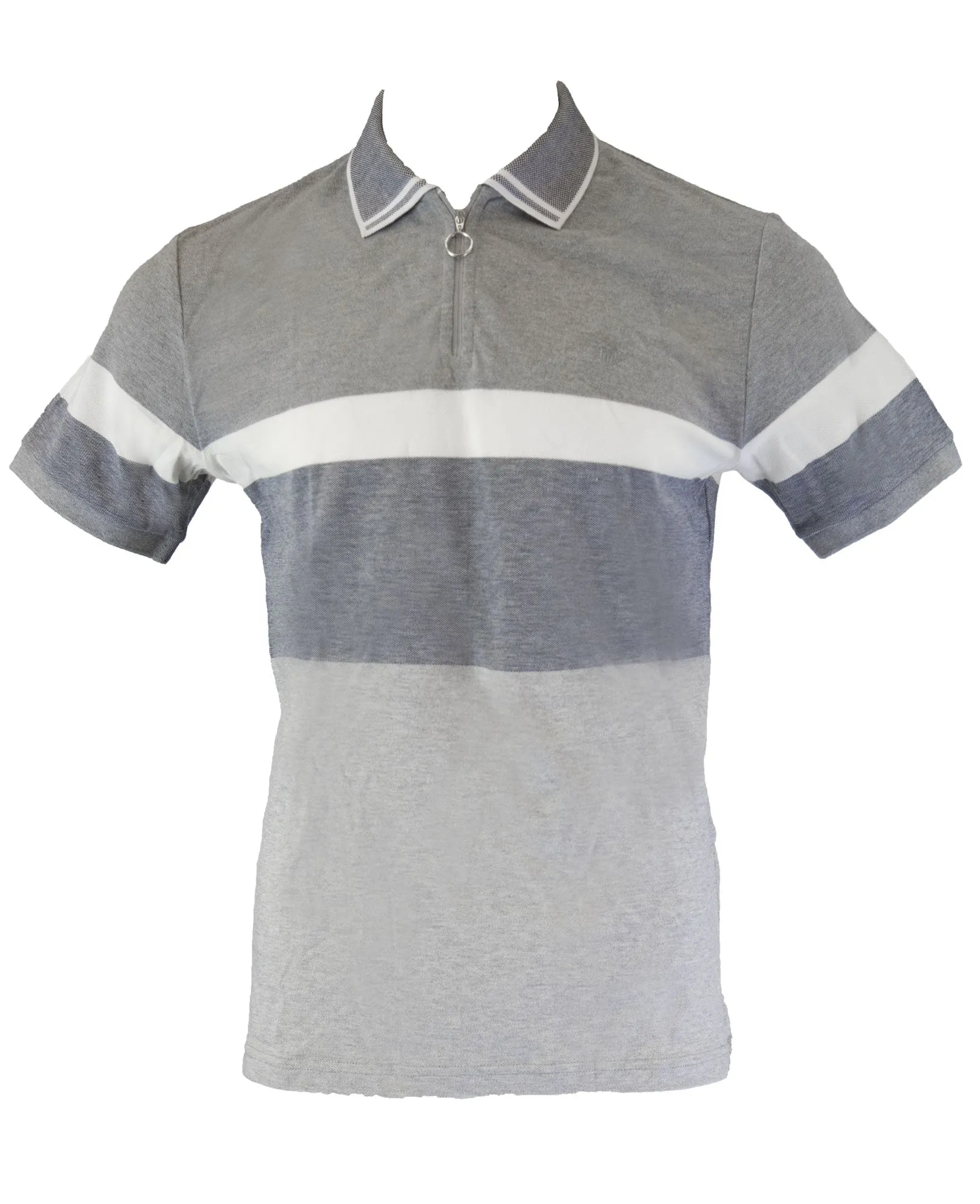 GANT Men's Grey Oxford Half Zip Pique Rugger 252319 Size M $115 NWT