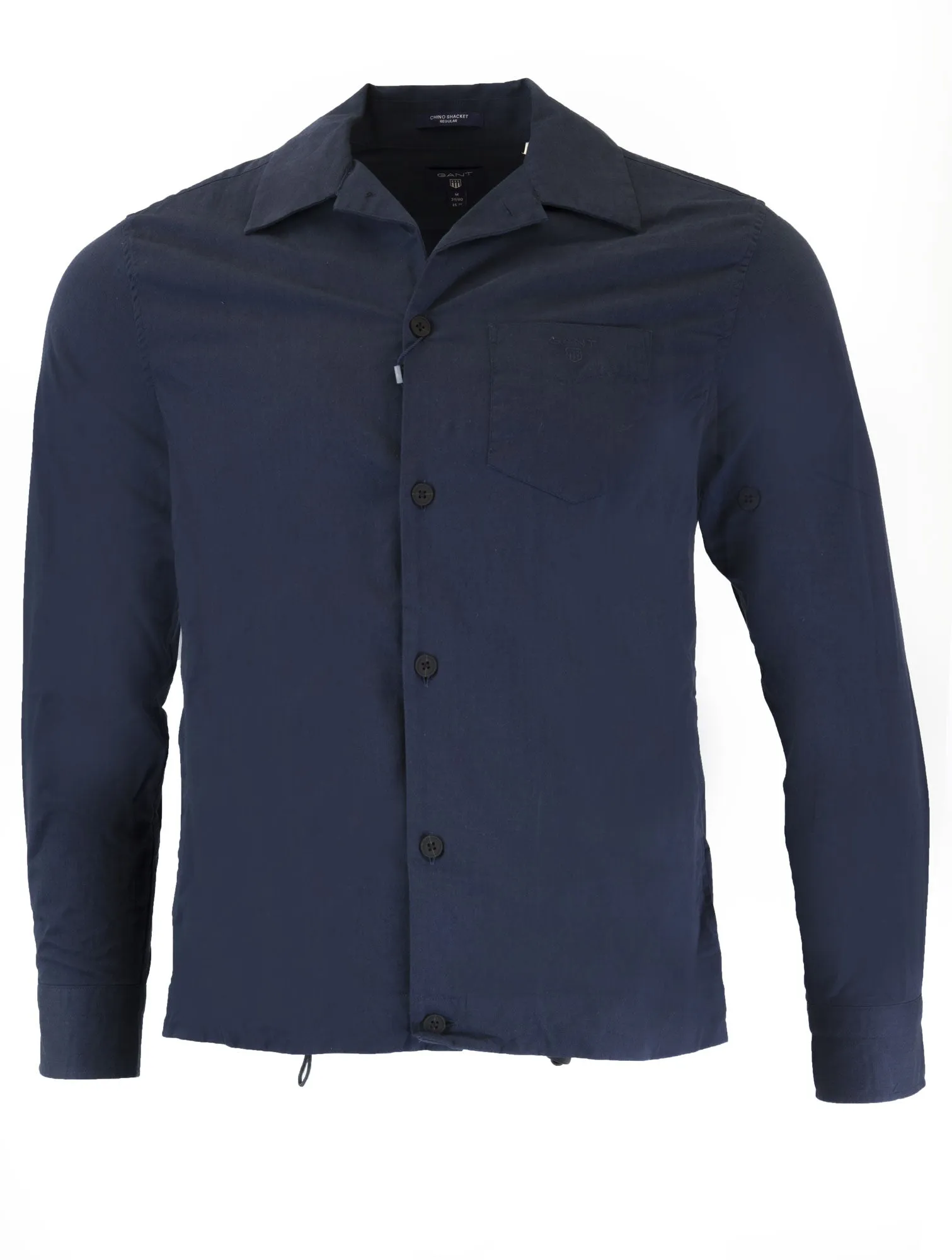 GANT Men's Navy Chino Shacket 3001030 Size Medium $175 NWT