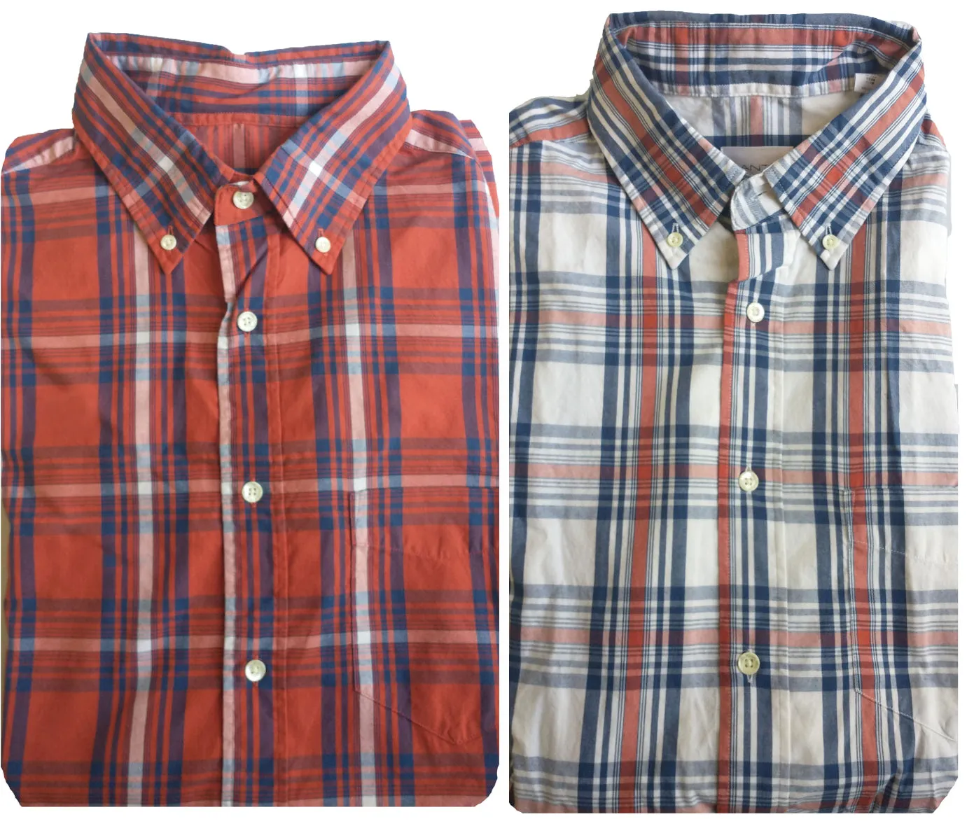 GANT RUGGER Men's Dreamy Oxford Yd Check HOBD 341148 Size Medium NWT