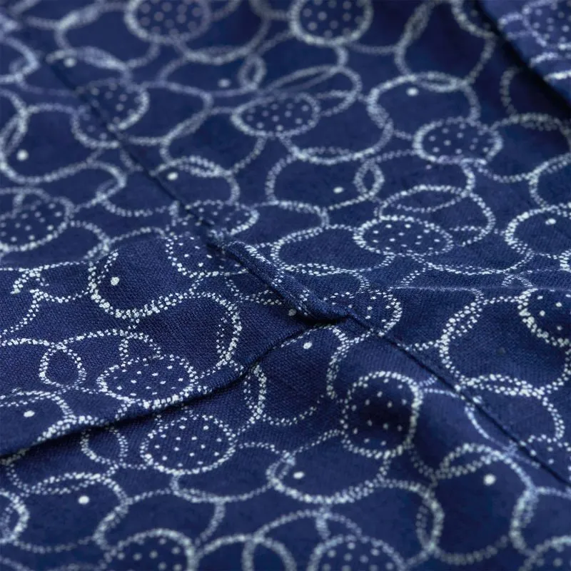 GANT RUGGER Men's Printed Indigo Oxford Shirt 342390 Size M $145 NWT
