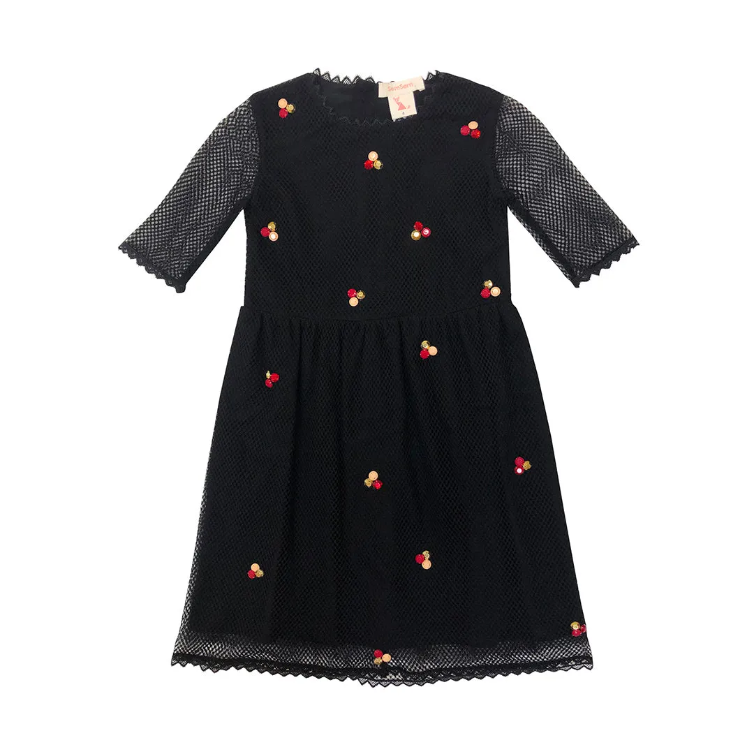 Girls Hend Dress - Black