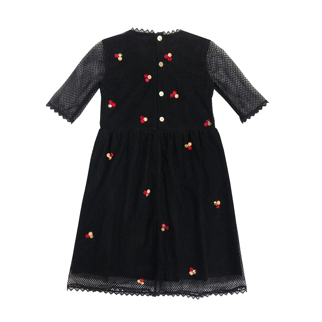 Girls Hend Dress - Black