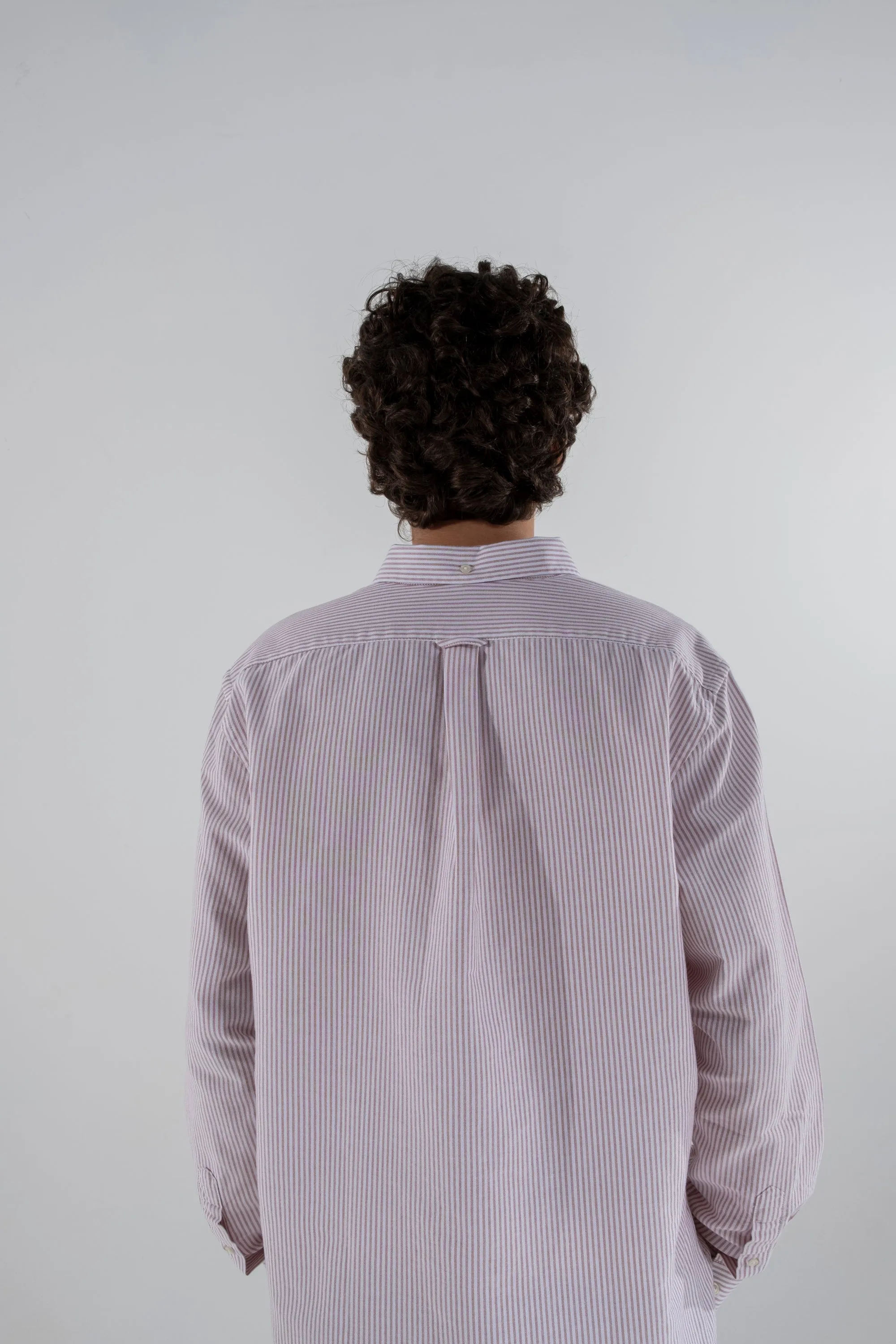 Goodies Sportive - Heritage Oxford Shirt - Burgundy/Ecru