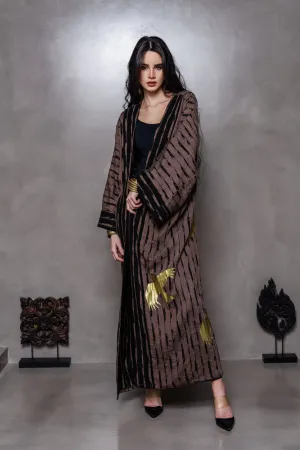 Greige Birds Kimono