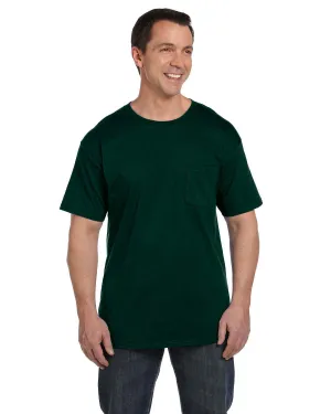 Hanes Adult Beefy-T  6.1 oz Pocket T-Shirt 5190P