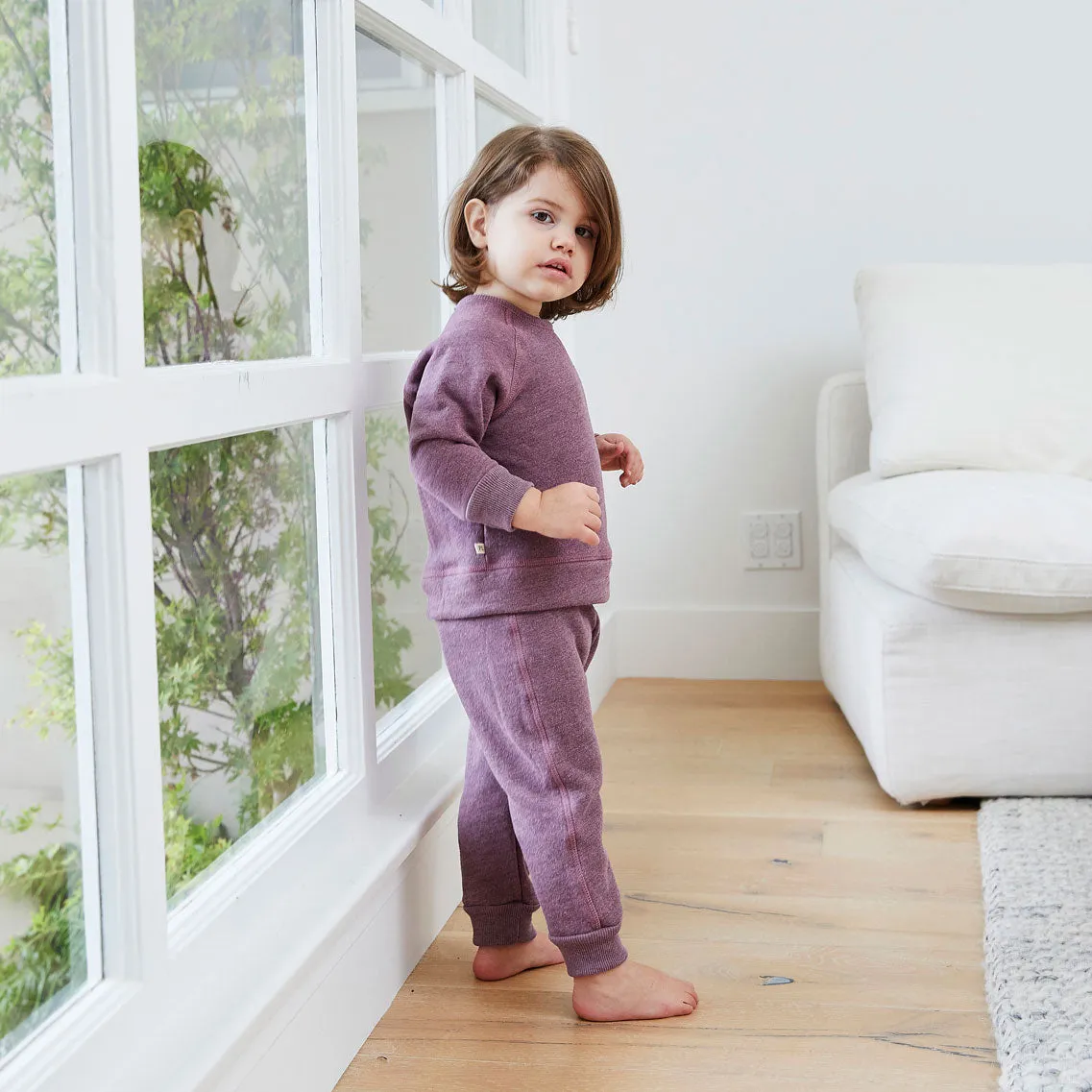 Heathered Vintage Sherpa Sweatshirt and Sweatpant Sets