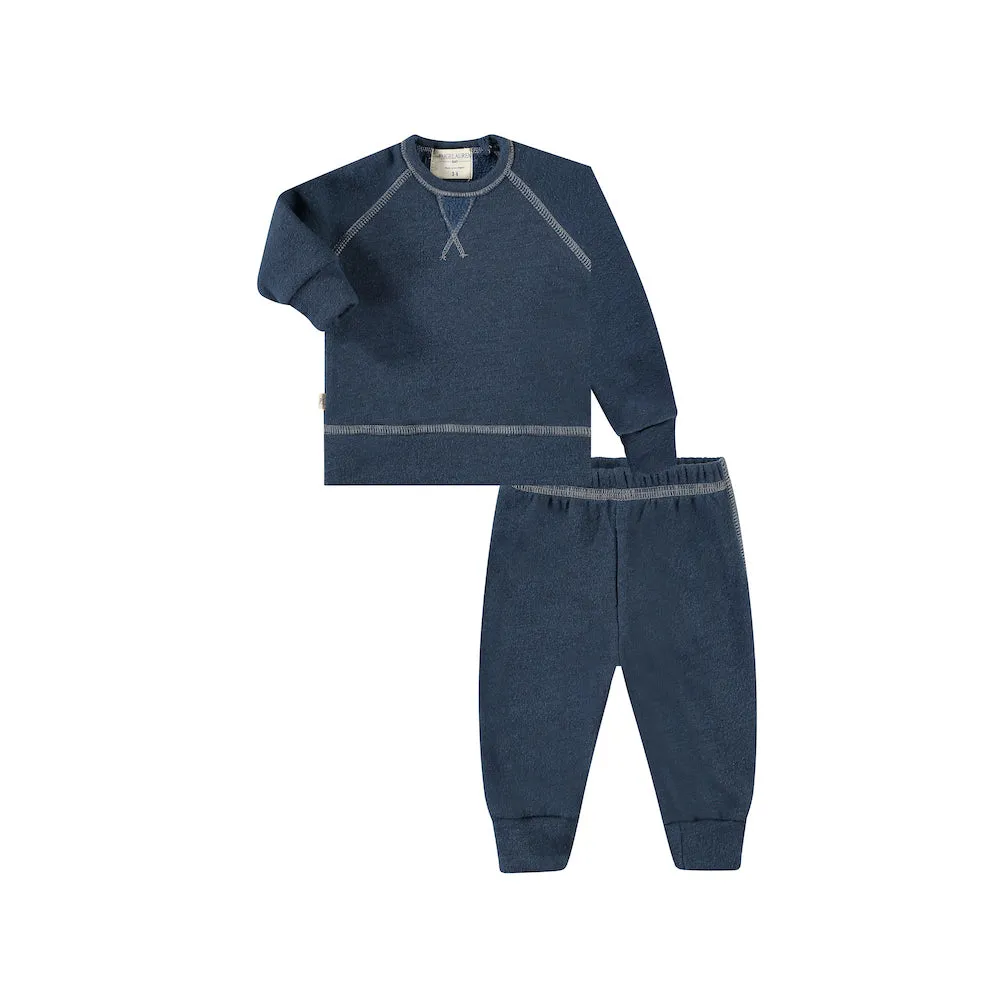 Heathered Vintage Sherpa Sweatshirt and Sweatpant Sets